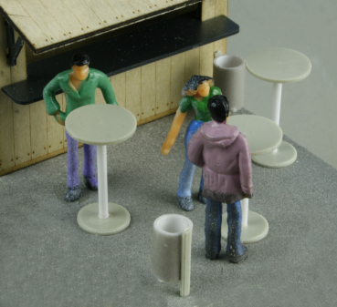Preview: High Tables, 3 Pieces ,Rubbish Bin, 2 Pieces