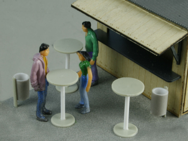 High Tables, 3 Pieces ,Rubbish Bin, 2 Pieces