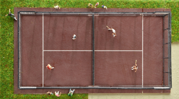 Preview: Padel Spielfeld mit Zaun Spur N