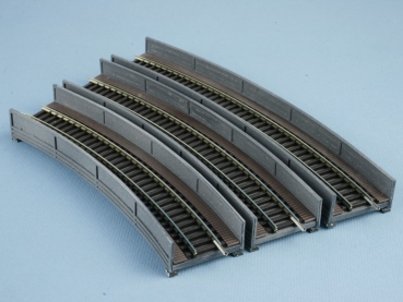 Curved Steel plate bridge 30° circle 192 mm
