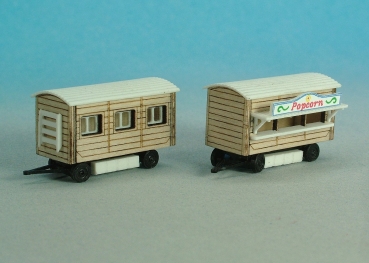 Wagon Set 2: Ticketw.Popcornw. 2 Residential Wagons.track Z