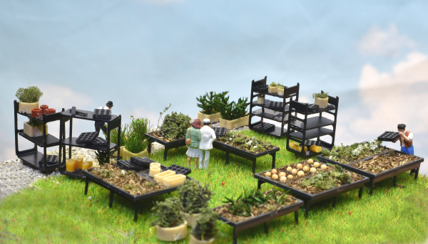 Interior for greenhouses and garden centers