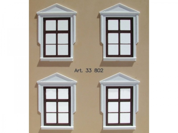 4 windows with decorated gables