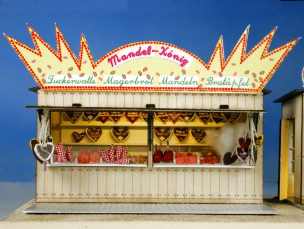 Stall for candied almondsBRwith interior decoration
