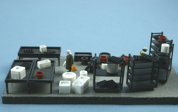 Interior for greenhouses and garden centers ,track H0
