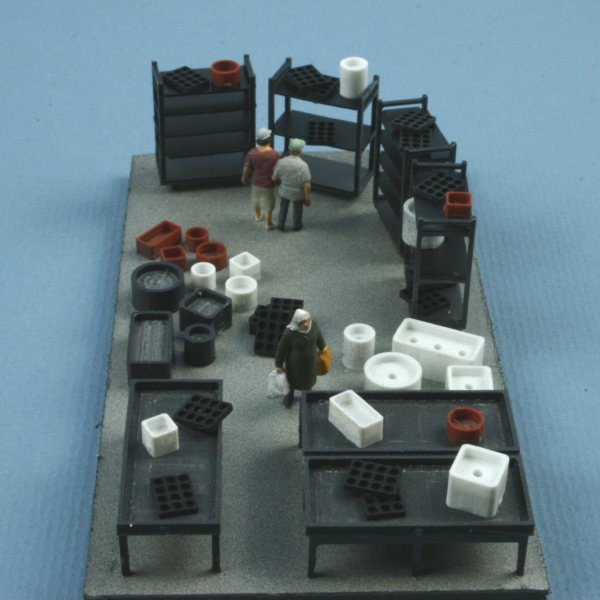 Interior for greenhouses and garden centers ,track H0