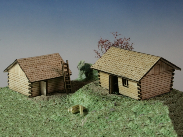 Log cabins 2 pieces