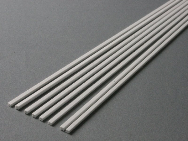 100 Stripes of polystyrene 1,0x2,0 white