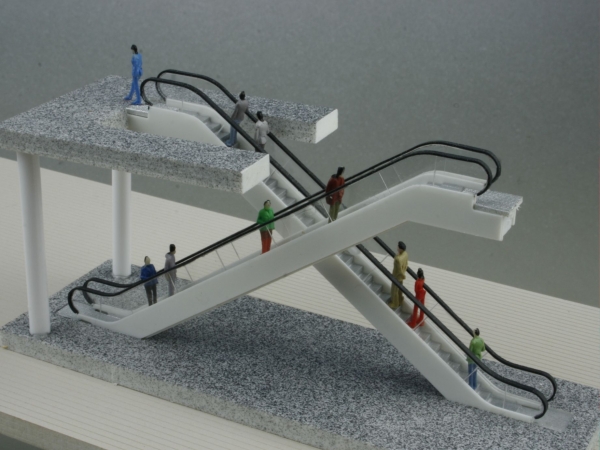 Rolltreppe, 2-geschossig, 2 Stück