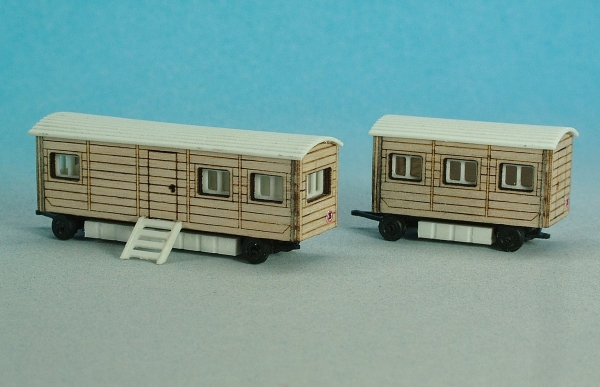 Wagon Set 2: Ticketw.Popcornw. 2 Residential Wagons.track Z