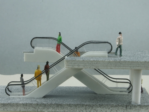 Rolltreppe, 1-geschossig, 2 Stück