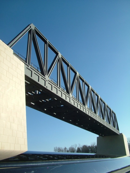 Lattice girder bridge, 1943 mm